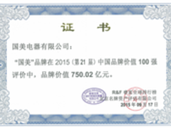 国美连续九年蝉联零售行业领先