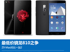 最低价骁龙810之争：Z9 Max对比一加2