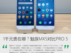 1000块钱差在哪？魅族MX5对比魅族PRO 5