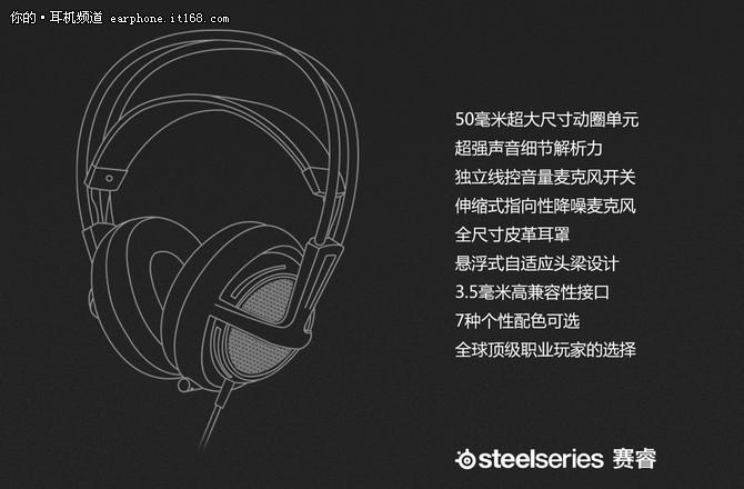 全面升级 赛睿推出西伯利亚200游戏耳机