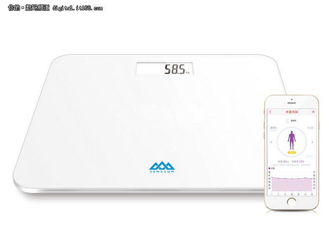 智能蓝牙APP控制 香山电子体重秤仅售79