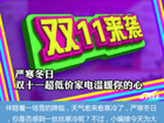 严寒冬日 双十一超低价家电温暖你的心