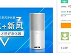 1037% 新风净化器成苏宁众筹最热门项目