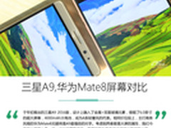 大屏谁更强 三星A9与华为Mate8屏幕对比