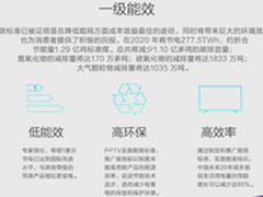 PPTV电视55PPro再升级享受一级能效补贴