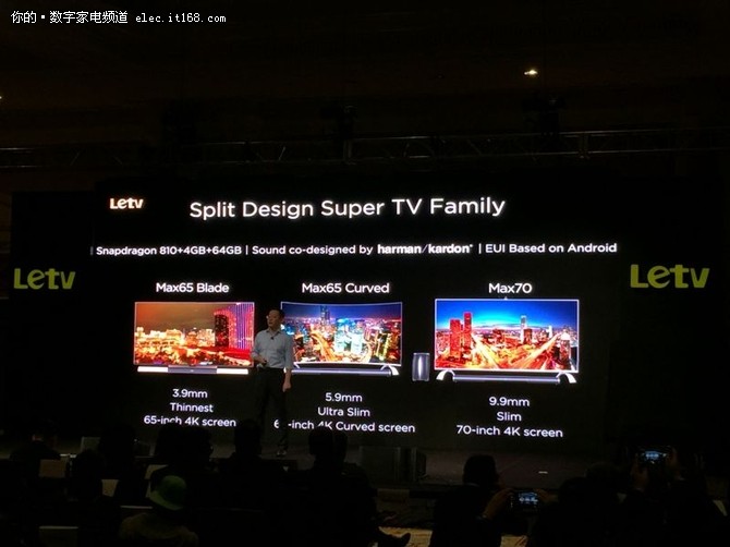乐视CES发新超级电视 仅6S手机一半厚度