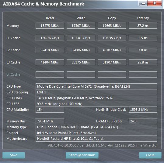 惠普Elite X2 1011 G1的整机性能测试