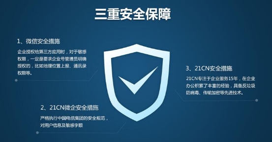 21CN微企做安全的微信企业号第三方应用