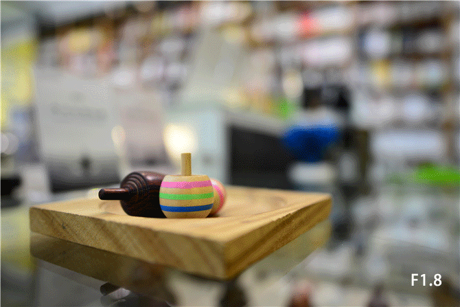 当光圈收缩到f2.8时,紫边基本消失.之后,紫边被很好抑制.整体