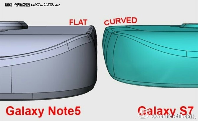 三星Galaxy S7对比Note5机身细节图曝光