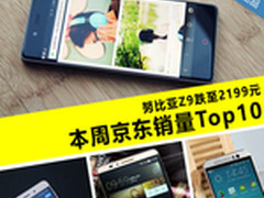 努比亚Z9跌至2199元 本周京东销量TOP10