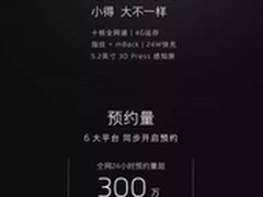 魅族PRO 6小屏旗舰 24小时预约超300万
