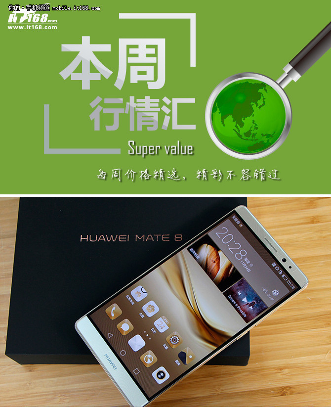 本周行情回顾 华为Mate8暴跌至2447元