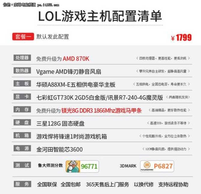攀升兄弟AMD 870K四核独显组装机怎么样