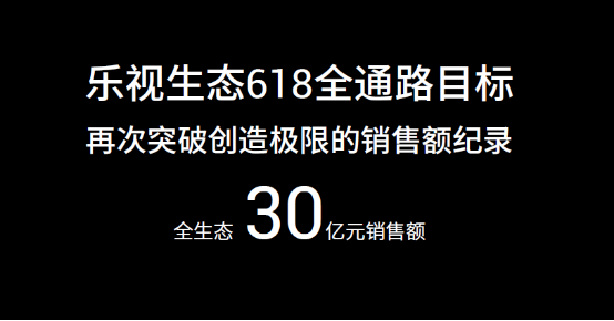 乐视生态6.18 总销售额目标30亿元