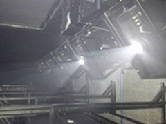 松下激光投影机打造极简办公大厅