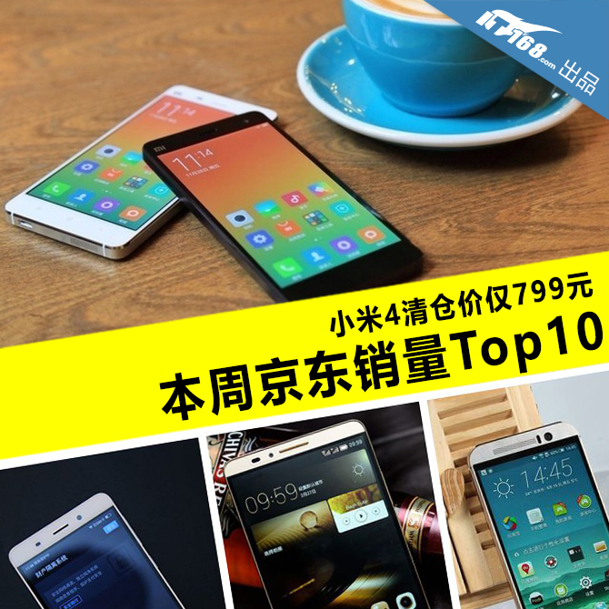 小米4清仓价仅799元 本周京东销量TOP10