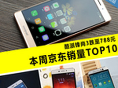 酷派锋尚3仅售788元 本周京东销量TOP10