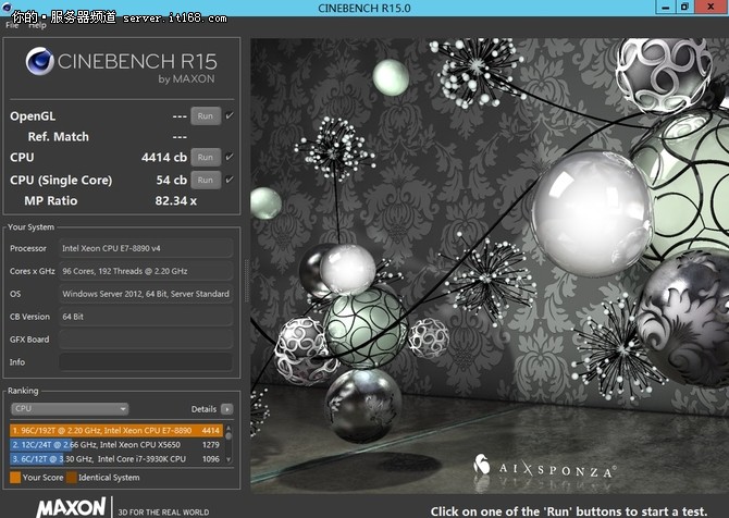 CINEBENCH R15性能测试