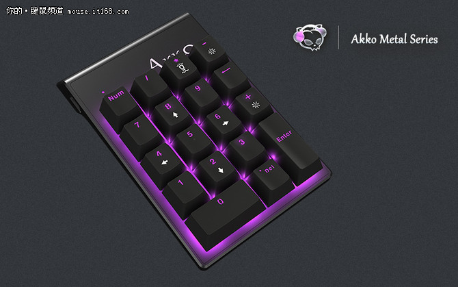 Akko艾酷发布金属猫系列机械数字键盘