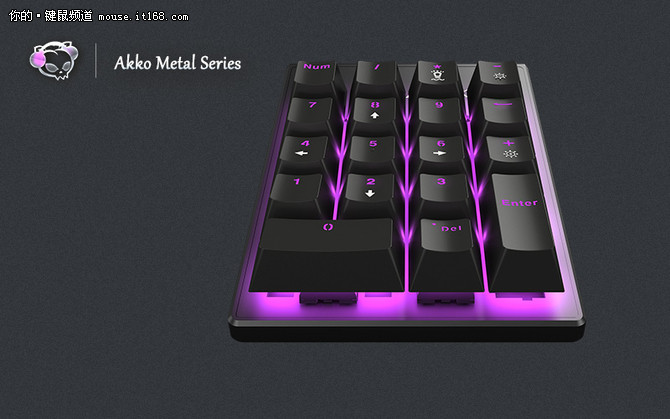 Akko艾酷发布金属猫系列机械数字键盘