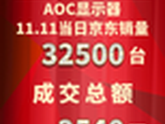 捷报！AOC双十一全网销量再创新高！