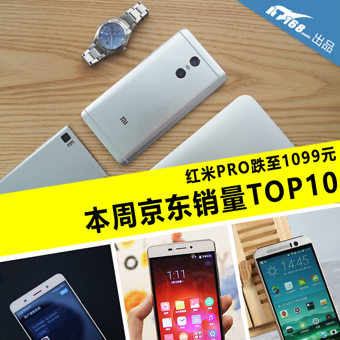 红米PRO跌至1099元 本周京东销量TOP10