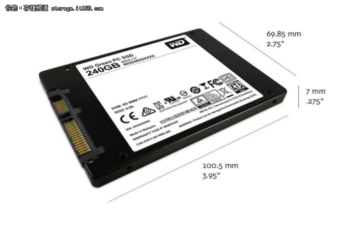 入门好选择 西部数据240G SSD绿盘评测
