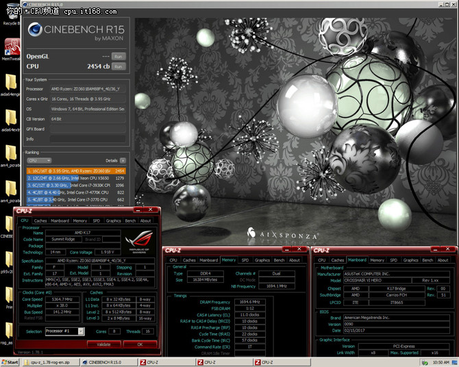 最高5.8GHz Ryzen 7 1800X超频破纪录