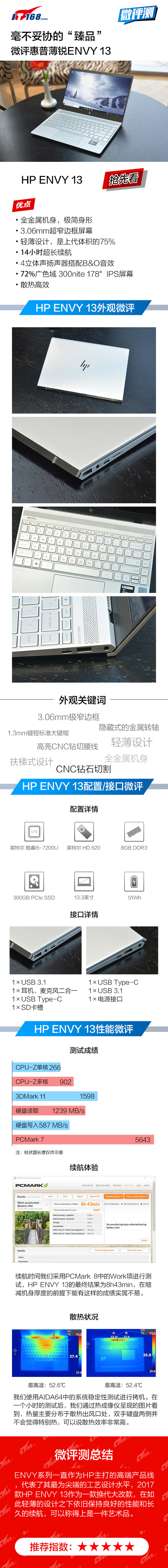 毫不妥协的“臻品”微评HP ENVY 13