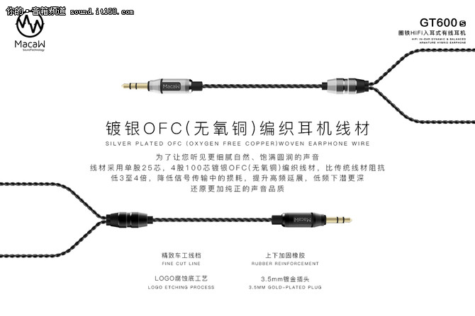 金属外壳+圈铁单元 脉歌发布GT600s耳机