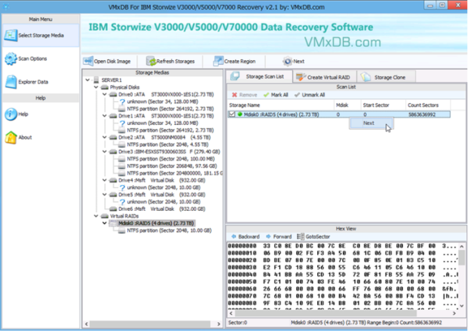 IBM Storwize V3700数据恢复案例