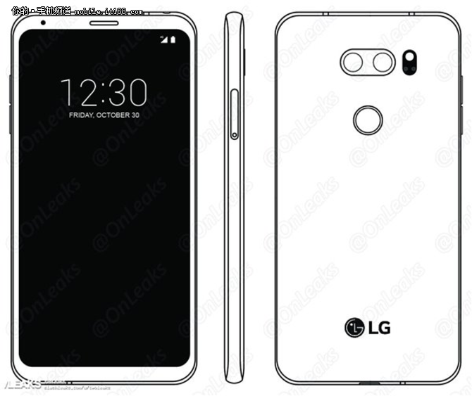 最没有新意的旗舰 LG V30渲染图曝光 