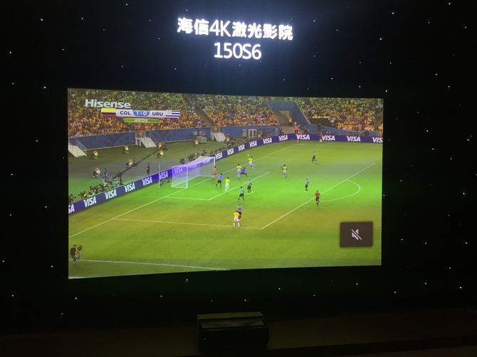 海信巨屏4K激光电视加速电视革命