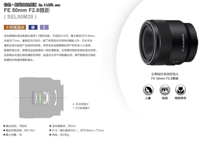 直邮不到3k元 索尼50F2.8微距镜头特价