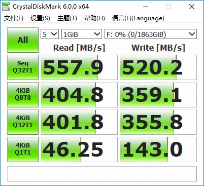 基准性能测试：接近860 PRO