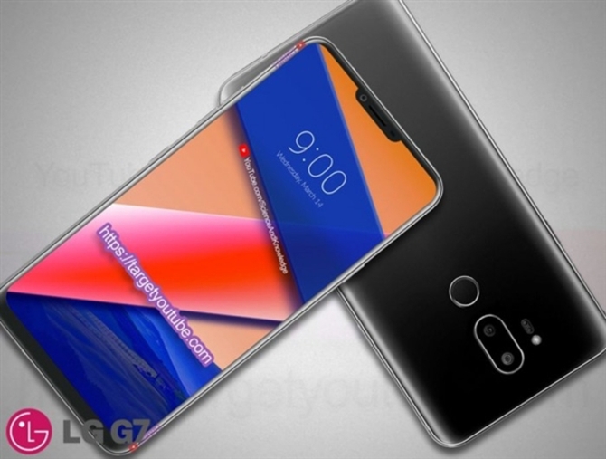 又一款刘海全面屏 LG G7外观渲染图曝光