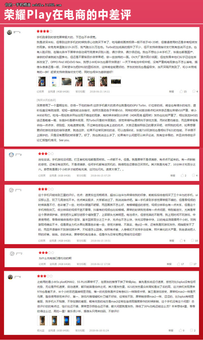 扒一扒网络晒单:1999元的荣耀Play值得买吗?
