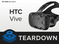 做工精致易维修 HTC vive消费者版拆解