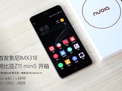 首发索尼IMX318 努比亚Z11 miniS开箱