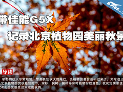 带佳能G5X 记录北京植物园美丽秋景