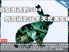 当剪纸遇到5D4 创意摄影让冬天充满生机