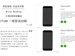 小米6首个黑科技曝光 IT168周资讯汇总