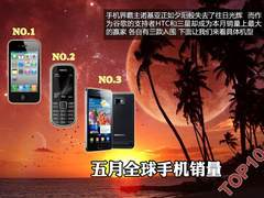 iPhone 4升至榜首 5月全球手机销量排行