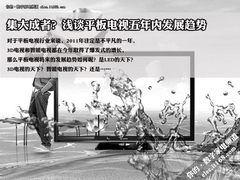集大成者？浅谈平板电视五年内发展趋势