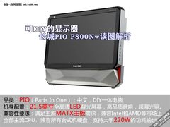 可DIY的显示器 长城PIO P800Nw读图解析