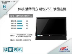 全高清独显一体机 同方精锐V55读图选机