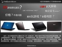 大型3D游戏随便玩 15寸游戏影音本推荐