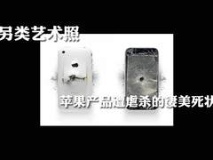 另类艺术照 苹果产品遭虐杀的凄美死状