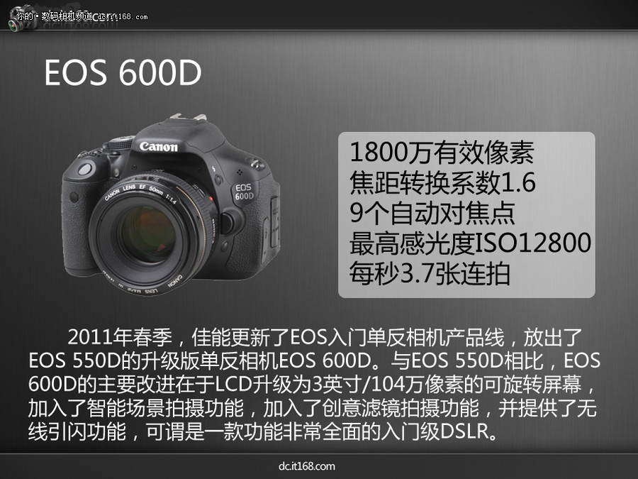 初学者买什么单反相机好 佳能单反推荐_IT168